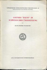 Seller image for Goethes "Faust" in schwedischer bersetzung. for sale by Bcher Eule