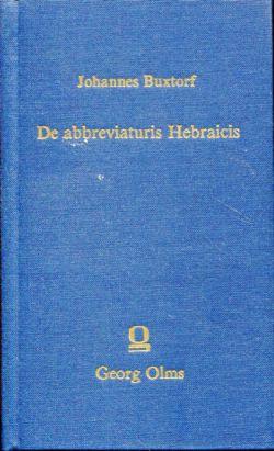 Bild des Verkufers fr De abbreviaturis Hebraicis liber novus et copiosus. zum Verkauf von Bcher Eule