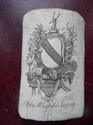 Armorial Bookplate of John Whitfield, Surgeon, 18th Century