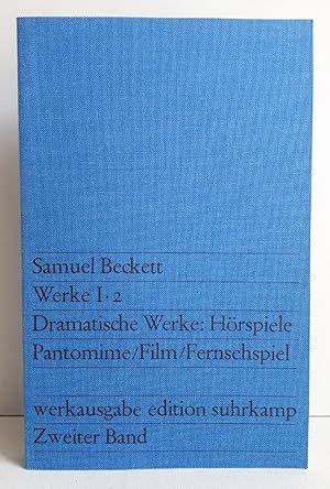 Seller image for Werkausgabe in zehn Bnden - Werke I,2 (zweiter Band): Dramatische Werke: Hrspiele, Pantomime, Film, Fernsehspiel for sale by Verlag IL Kunst, Literatur & Antiquariat