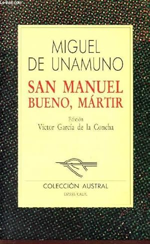 Bild des Verkufers fr SAN MANUEL BUENO, MARTI zum Verkauf von Le-Livre
