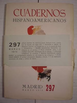 Imagen del vendedor de Cuadernos Hispanoamericanos 297 - Marzo 1975 a la venta por Librera Antonio Azorn