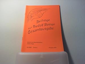 Bild des Verkufers fr Beitrge zur Rudolf Steiner Gesamtausgabe, Heft 65/66: Sprache und Sprachgestaltung. Zweite Folge zum Verkauf von BuchKaffee Vividus e.K.