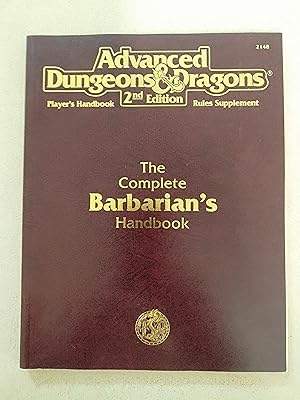 Seller image for Advanced Dungeons & Dragons 2nd Edition Player's Handbook and Rules Supplement: The Complete Barbarian's Handbook for sale by Rons Bookshop (Canberra, Australia)