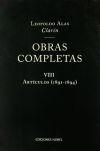 Imagen del vendedor de Obras completas de Clarn VIII. Artculos 1891-1894 a la venta por AG Library