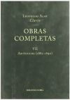 Imagen del vendedor de Obras completas de Clarn VII. Artculos 1882-1890 a la venta por AG Library