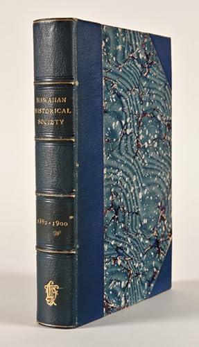 PAPERS OF THE HAWAIIAN HISTORICAL SOCIETY [Numbers 1-10]. [bound with:] ANNUAL REPORT OF THE HAWA...