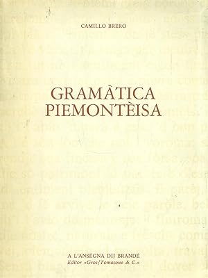 Bild des Verkufers fr Gramatica Piemonteisa zum Verkauf von Librodifaccia