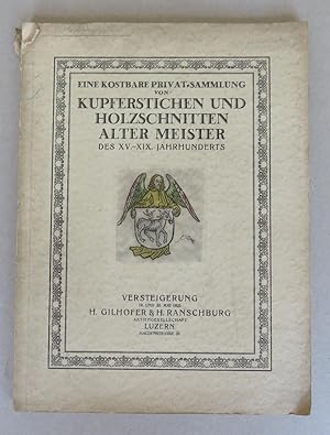 H. Gilhofer & H. Ranschburg: Katalog einer kostbaren Sammlung von Kupferstichen und Holzschnitten...