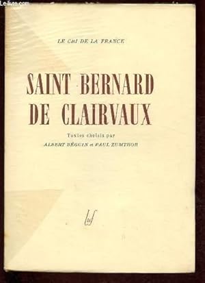 Bild des Verkufers fr SAINT BERNARD DE CLAIRVAUX zum Verkauf von Le-Livre