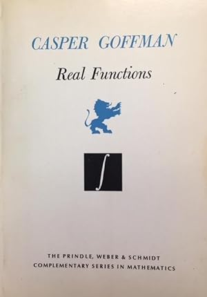 Seller image for Real Functions (Prindle, Weber & Schmidt Complementary Series in Mathmatics - Volume 8) for sale by BookMarx Bookstore