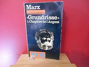 Immagine del venditore per GRUNDRISSE NO I CHAPITRE DE L'ARGENT venduto da La Bouquinerie  Dd