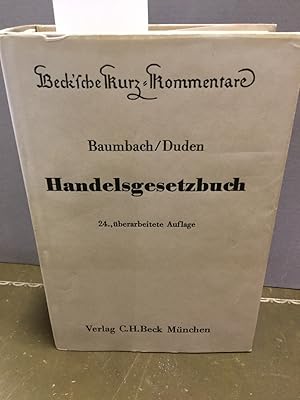 Imagen del vendedor de Handelsgesetzbuch : mit Nebengesetzen ohne Seerecht. Beck'sche Kurz-Kommentare ; Bd. 9 a la venta por Kepler-Buchversand Huong Bach