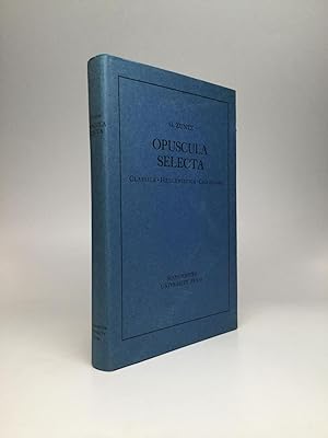 Bild des Verkufers fr OPUSCULA SELECTA: Classica, Hellenistica, Christiana zum Verkauf von johnson rare books & archives, ABAA