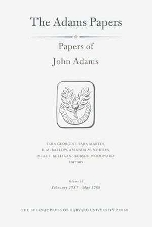 Immagine del venditore per Papers of John Adams : February 1787 ? May 1789 venduto da GreatBookPrices