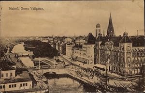 Bild des Verkufers fr Ansichtskarte / Postkarte Malm Schweden, Vallgatan zum Verkauf von akpool GmbH