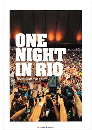 Image du vendeur pour Die Nationalmannschaft - One Night in Rio (Fan-Edition). mis en vente par AGON SportsWorld GmbH