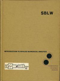 Imagen del vendedor de Introduction to applied numerical analysis. a la venta por Bcher Eule