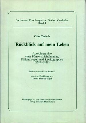 Bild des Verkufers fr Rckblick auf mein Leben. Autobiographie eines Pfarrers, Schulmanns, Philanthropen und Lexikographen (1789 - 1858). zum Verkauf von Bcher Eule