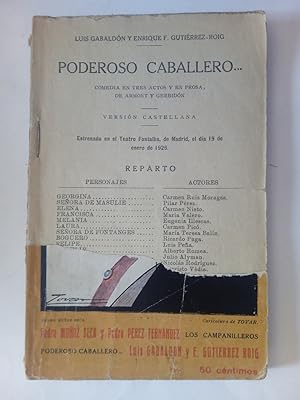 Imagen del vendedor de Poderoso caballero a la venta por Librera Ofisierra