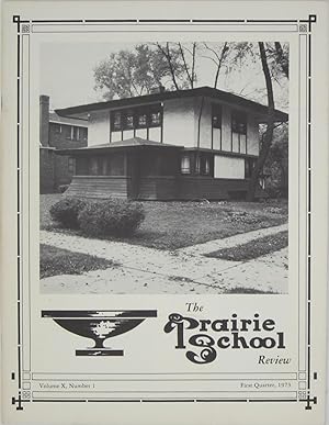 Seller image for The Prairie School Review: Volume X, Number 1, First Quarter 1973 for sale by Powell's Bookstores Chicago, ABAA