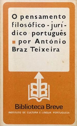 Seller image for O PENSAMENTO FILOSFICO-JURDICO. for sale by Livraria Castro e Silva