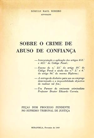 SOBRE O CRIME DE ABUSO DE CONFIANÇA.