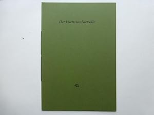 - Der Fuchs und der Bär [Fabel. Gedicht. Fabel]. [Mit einem Holzstich von Karl-Georg Hirsch] . - ...