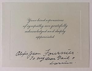 Signed Bereavement Card