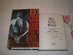 Bild des Verkufers fr Black Leather Required: Inscribed zum Verkauf von SkylarkerBooks