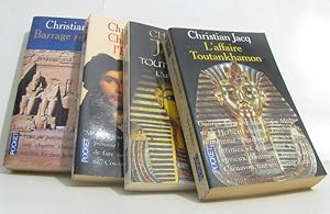 Lot de 4 livres L'affaire Toutankhamon - toutânkhamon l'ultime secret - champollion l'égyptien - ...