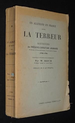 Immagine del venditore per Un Allemand en France sous la Terreur venduto da Abraxas-libris