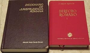 Diccionario de jurisprudencia romana (M.J. Garcia) + Derecho romano. Tomo I: Parte General. Derec...