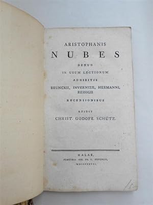 Aristophanis Nubes; denuo in usum lectionum adhibitis Brunckii, Invernizii, Hermanni, Reisigii re...