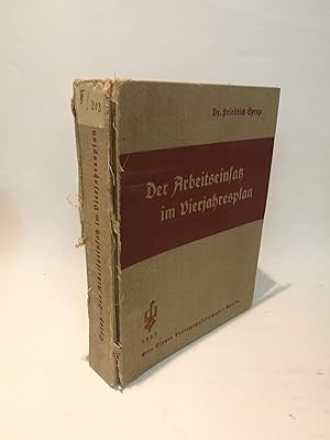 Imagen del vendedor de I. Die Anordnungen zur Regelung des Arbeitseinsatzes II. Die Anordnungen zur Regelung des Arbeitseinsatzes im Vierjahresplan a la venta por Antiquariat Bcherwurm