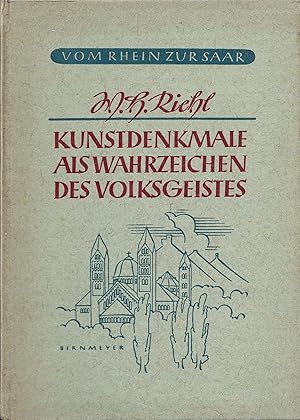 Immagine del venditore per Die Kunstdenkmale als Wahrzeichen des Volksgeistes venduto da Antiquariat Immanuel, Einzelhandel