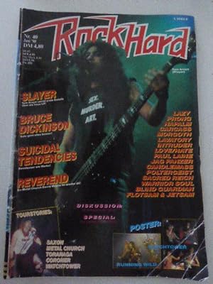 Seller image for Rock Hard Nr. 40 - Juni '90: Slayer / Bruce Dickinson / Suicidal Tendencies / Reverend. Zeitschrift for sale by Deichkieker Bcherkiste