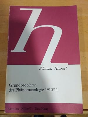 Immagine del venditore per Grundprobleme der Phnomenologie 1910/11. venduto da Antiquariat Thomas Nonnenmacher