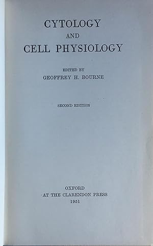 Imagen del vendedor de Cytology and cell physiology a la venta por Acanthophyllum Books