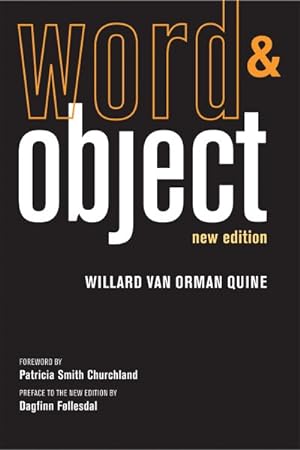 Image du vendeur pour Word and Object mis en vente par GreatBookPrices