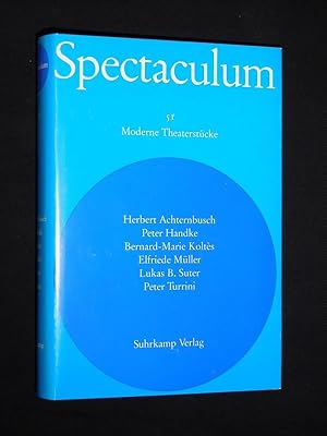 Image du vendeur pour Spectaculum 51. Sechs moderne Theaterstcke: Auf verlorenem Posten (Achternbusch). Das Spiel vom Fragen oder Die Reise zum sonoren Land (Handke). Rckkehr in die Wste (Koltes). Glas ( E. Mller). Insel der Schiffbrchigen (Suter). Die Minderleister (Turrini) mis en vente par Fast alles Theater! Antiquariat fr die darstellenden Knste