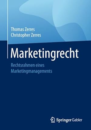 Bild des Verkufers fr Marketingrecht zum Verkauf von Rheinberg-Buch Andreas Meier eK