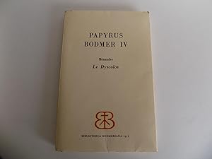 Le Dyscolos. Publié par Victor Martin. With English translation by Gordon Graham und deutscher Üb...