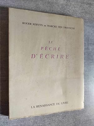 Image du vendeur pour Le Pch d'crire. mis en vente par Librairie Pique-Puces