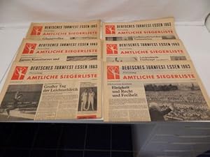 Deutsches Turnfest Essen 1963 : Festzeitung : Amtliche Siegerliste (6 Hefte = vollständig) Pro Tu...
