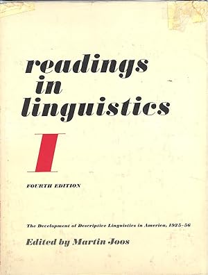 Seller image for Readings in Linguistics I: The Development of Descriptive Linguistics in America 1925-56 - Fourth Edition for sale by PERIPLUS LINE LLC