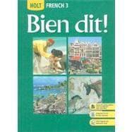 Image du vendeur pour Bien Dit!: Holt French 3 mis en vente par eCampus