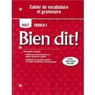 Seller image for Bien dit! Cahier de vocabulaire et grammaire Level 1A/1B/1 for sale by eCampus