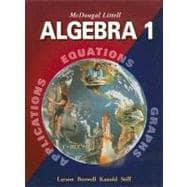 Imagen del vendedor de Algebra 1, Grades 9-12: Mcdougal Littell High School Math a la venta por eCampus