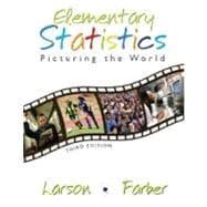 Imagen del vendedor de Elementary Statistics : Picturing the World a la venta por eCampus